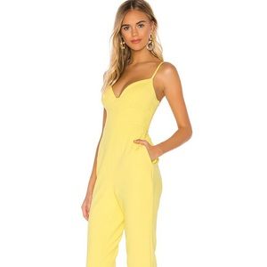 Bcbgmaxazria Aurora jumpsuit Sz M yellow